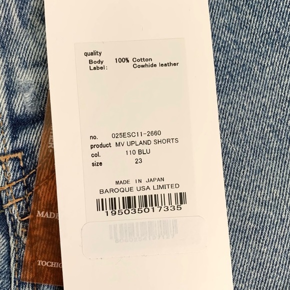 MOUSSY VINTAGE Upland Cut Off Denim Shorts SIZE 23 NWT - Picture 11 of 13